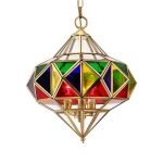Harmony Riad Halo Pendant - Glass Ceiling Light