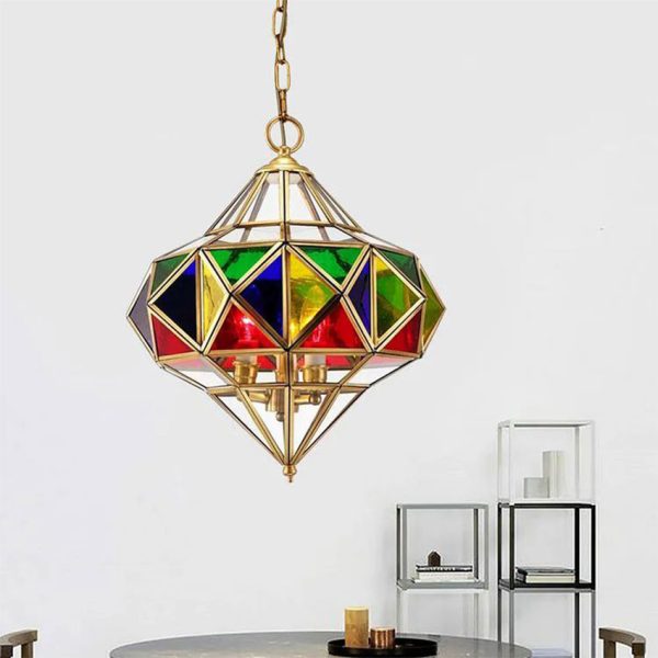 Harmony Riad Halo Pendant - Glass Ceiling Light