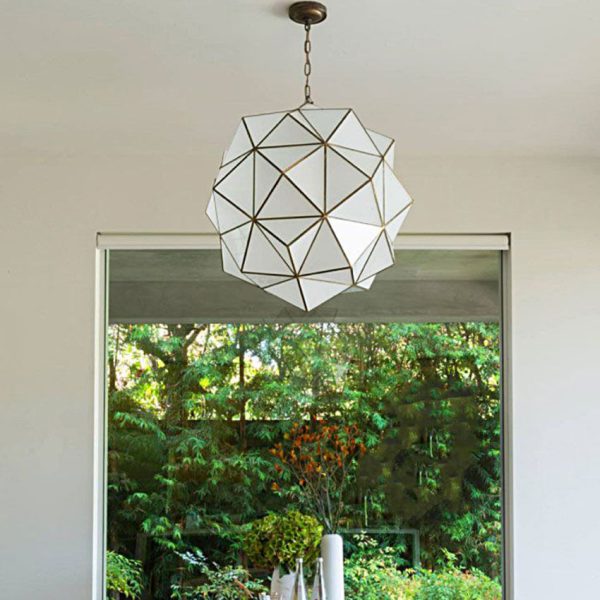 Nebula Berber - Glass Ceiling Light