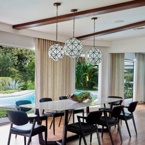 Nebula Berber - Glass Ceiling Light